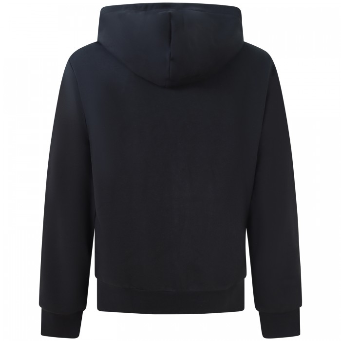Felpa nera con zip  con mini logo per...