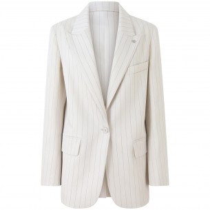 Giacca avorio gessata...