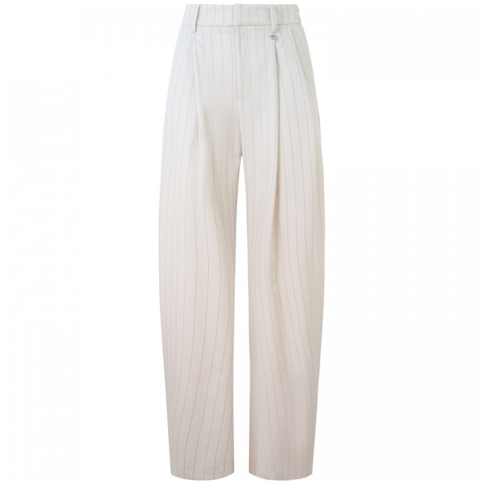 Pantalone avorio gessato 'IRINA' per...